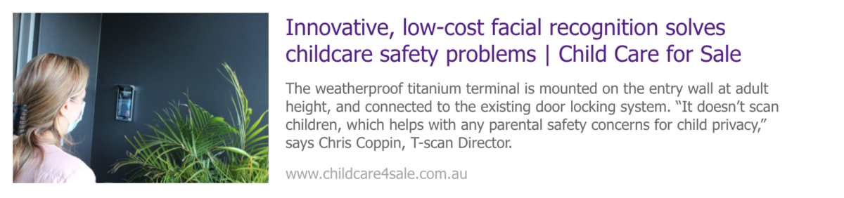 Innovative, low-cost facial recognition solves childcare safety problems